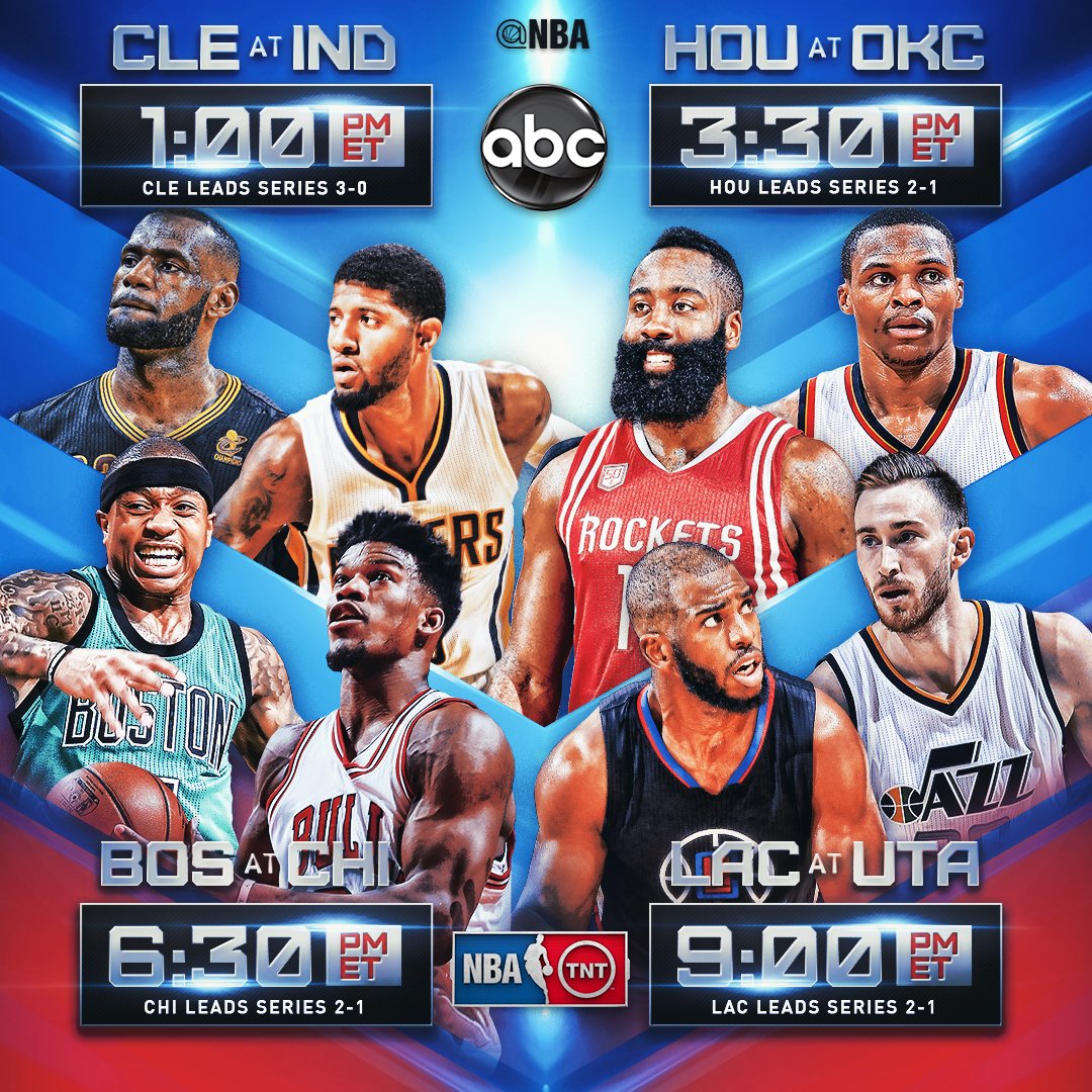 NBA on Twitter &quot;Today! NBAonABC 1pm/et CLE/IND (CLE 30) 330pm/et