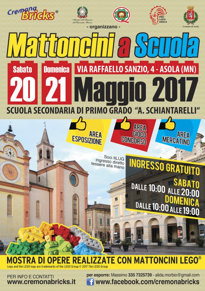 CremonaBricks's tweet photo. Vi aspettiamo per una nuova fantastica esposizione #LEGO ad #Asola https://t.co/Mu2dT3hooA https://t.co/JRJegdgfSV