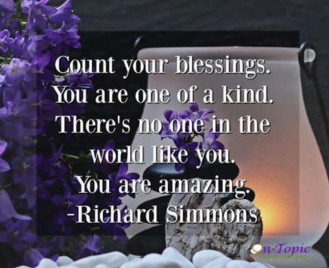 SharonOnTopic's tweet image. Take a moment this morning and count your blessings. Be grateful. ~Sharon
#blessings #family #friends #client #simplepleasures