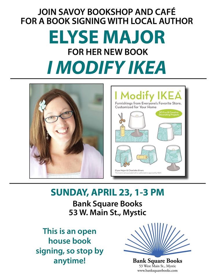 elysepressmajor's tweet photo. #today #booksigning @bsb_savoy @UlyssesPress @MysticCountryCT #mystic #author #imodifyikea https://t.co/d3PrM6dBRA