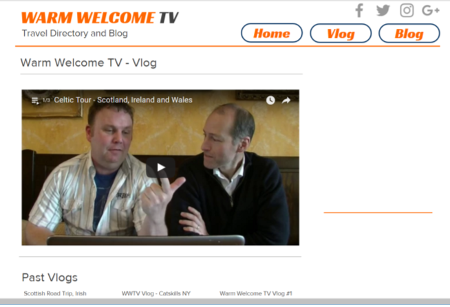 WarmWelcomeTV's tweet photo. Missed the Vlog where Llion and Nelson talk about the latest travel videos from around the world? Catch up here - https://t.co/timf44wJ9b https://t.co/uqTcf1qg2K