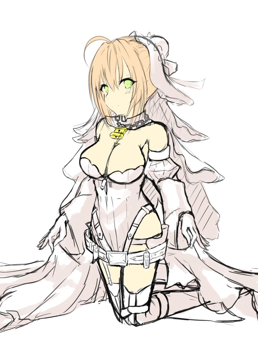 最近絵を上げれてないから汚いラフでお茶を濁す 