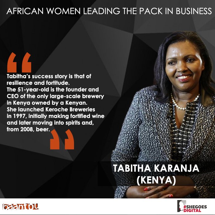 <a href="/TabithaKaranja/">Sen. Tabitha Karanja, MGH</a> is another woman doing excellent things in a male dominated profession. #SheGoesDigital