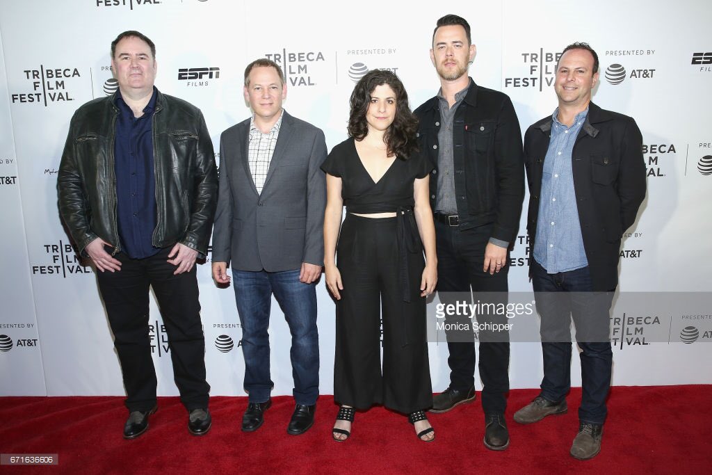 RevInTheRing's tweet image. Director Jason Sklaver with the other filmmakers in the @espn sports film section @Tribeca #redcarpet