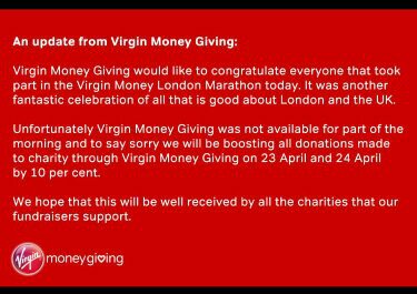 BT1DUK's tweet image. Please see @VMGiving statement.  They"ll add an extra 10% to every donation. Please keep trying to donate once website goes live tonight.