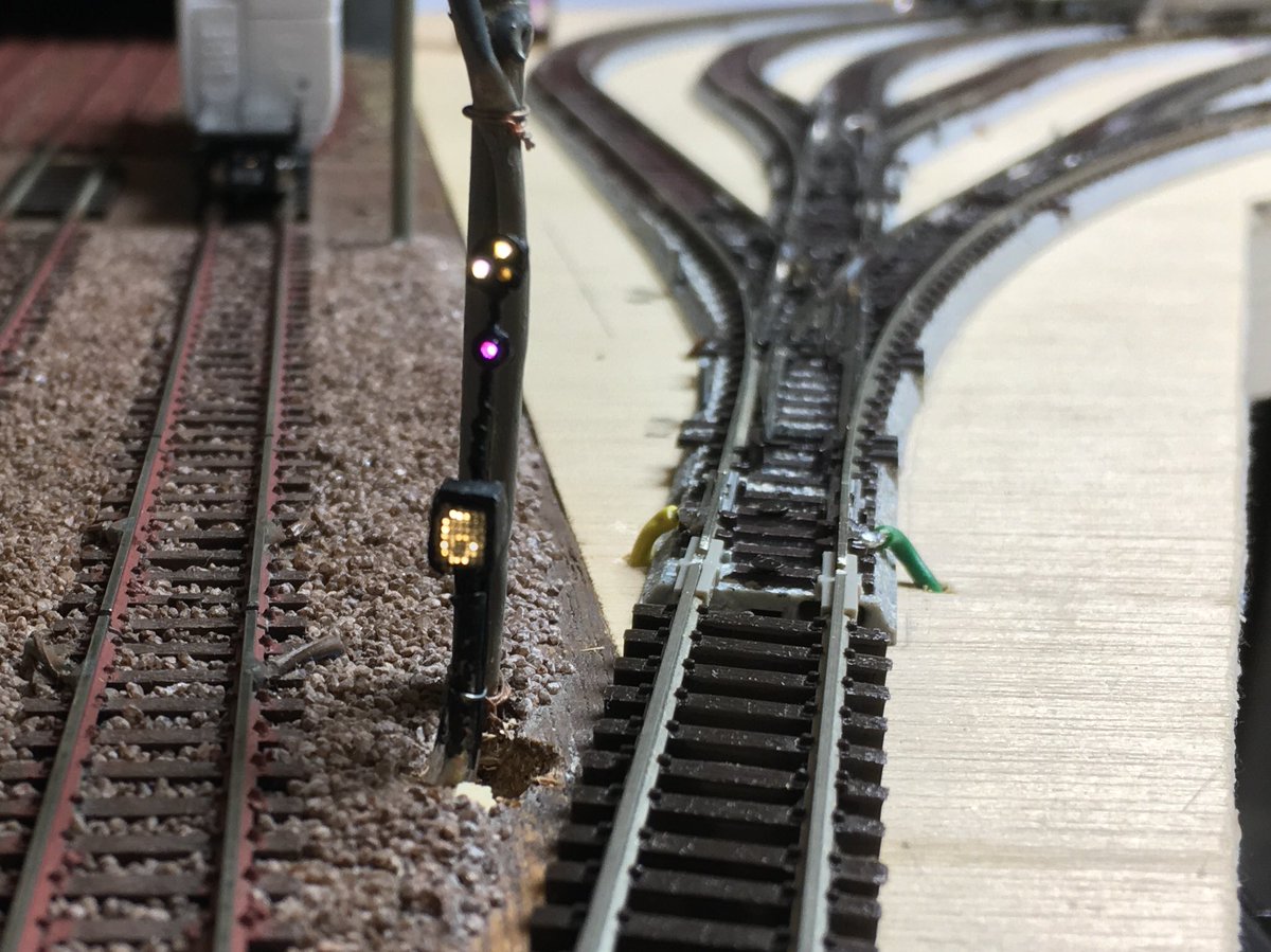 植えました。 #Nゲージ信号機自作