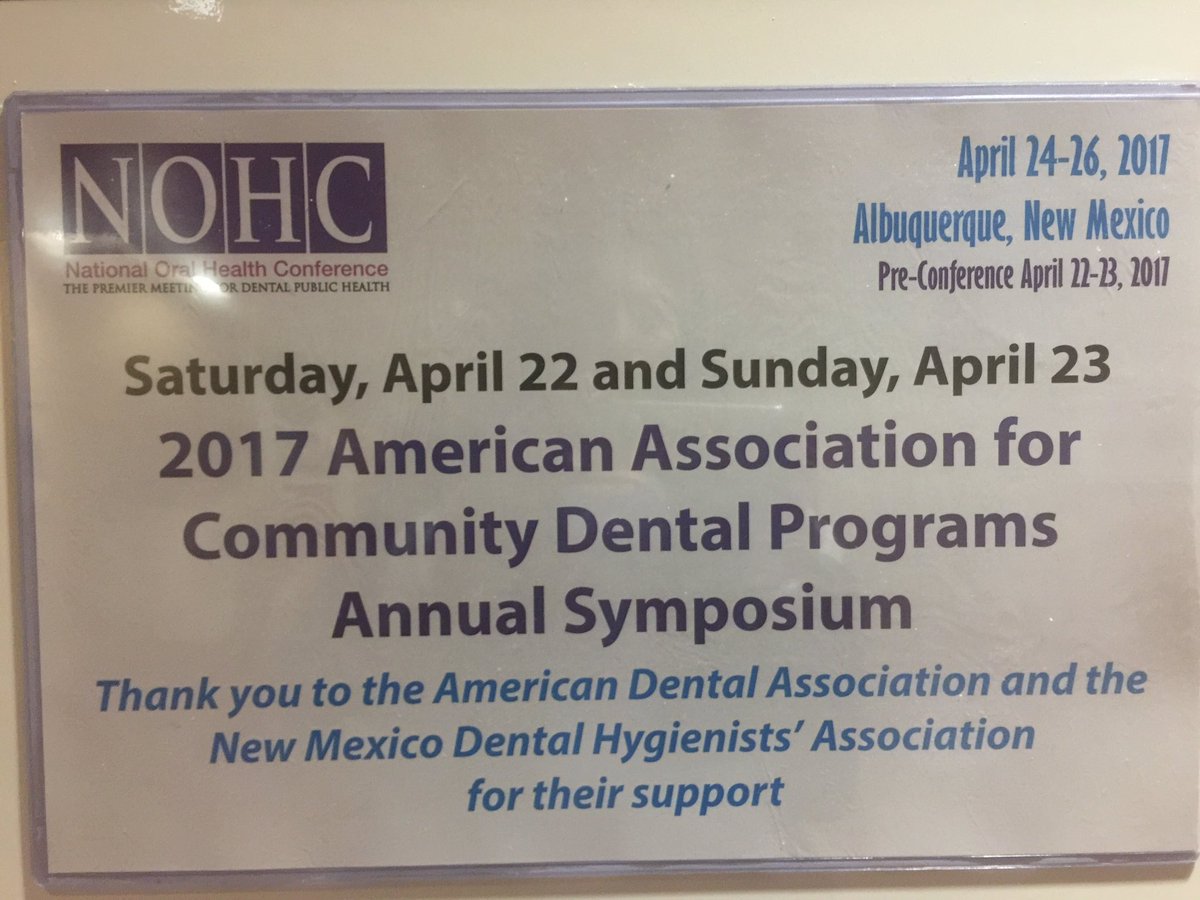 AACDP Annual Symposium happening now! #NOHC2017