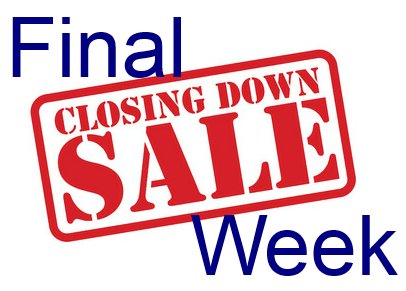 Stock is running out fast, so get your bargains before it's too late.