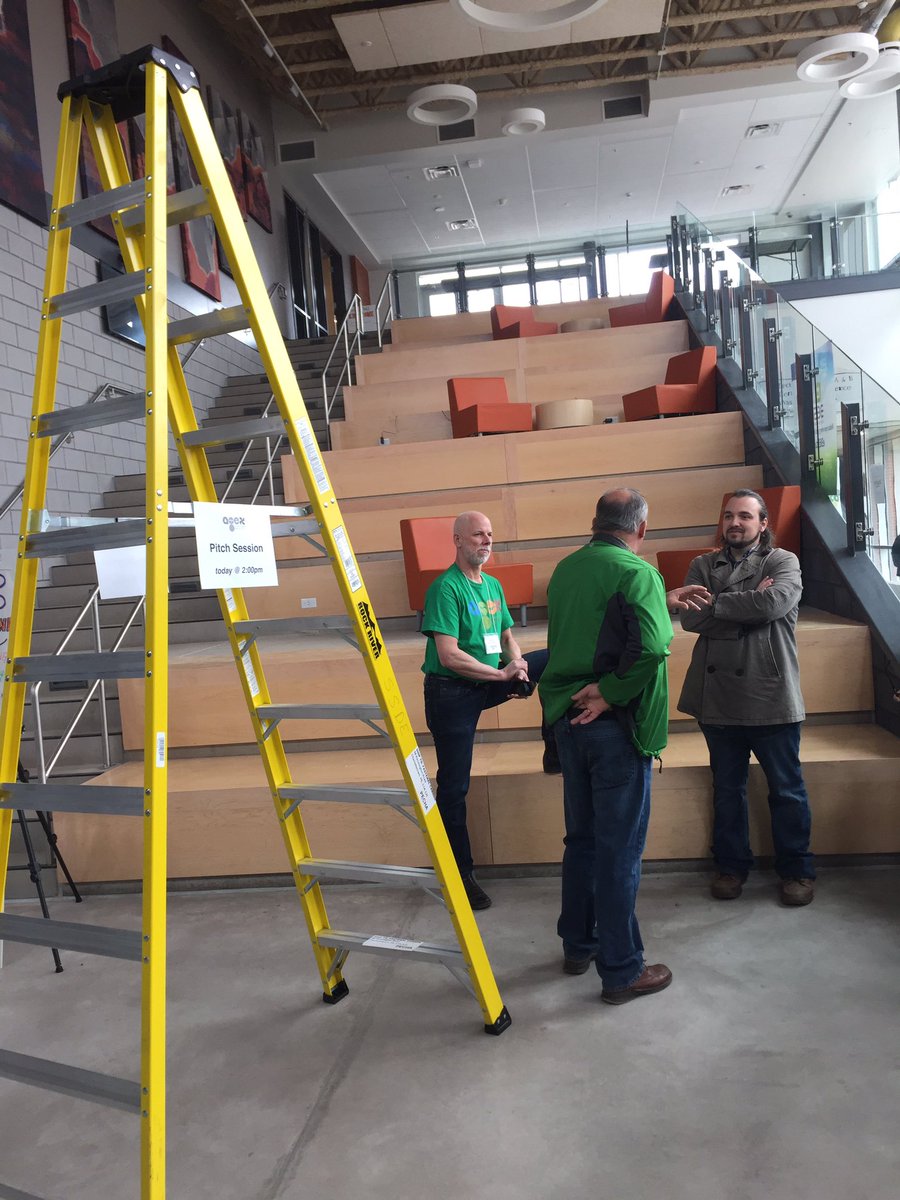 AtlGreenExpo's tweet photo. #GreenTech #ladderpitch session is about to get underway. Winner takes home $2500 &amp; mentorship from #e365 https://t.co/dCvXbzyINC