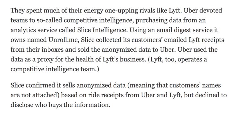 Unroll.me scrapes your Gmail and sells to Uber