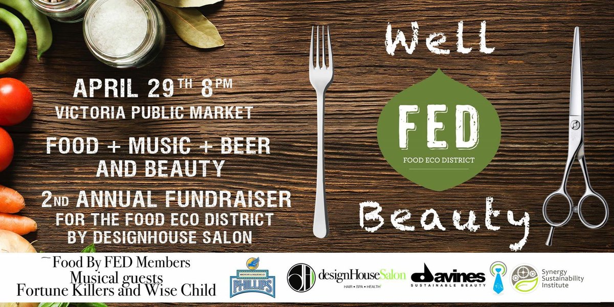Do you like food, music and beer? Tix to the <a href="/FoodEcoDistrict/">FED Victoria</a> fundraiser are only $25! Hosted by <a href="/dHSalon/">KiloBravoLife</a>, it's gonna be awesome! #yyj