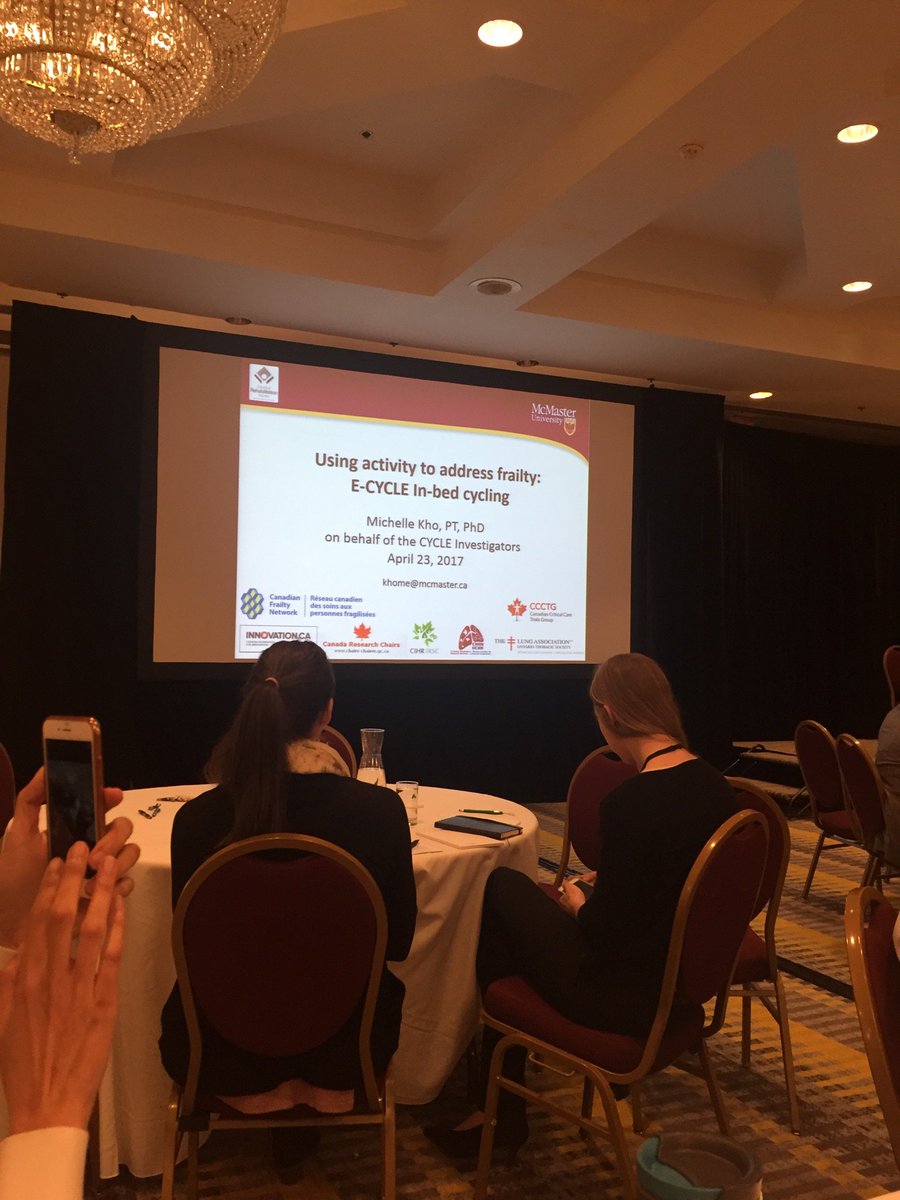 Michelle Kho <a href="/khome/">Michelle Kho, PT, PhD</a> talking about the amazing results of her ICU cycling program <a href="/CFN_NCE/">CFN</a> #cfn2017