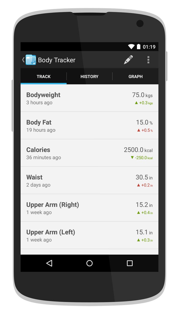 FitNotesApp's tweet image. Version 1.19.0 is now available with a customizable Measurement Tracker and improved PR/Analysis tools. play.google.com/store/apps/det…