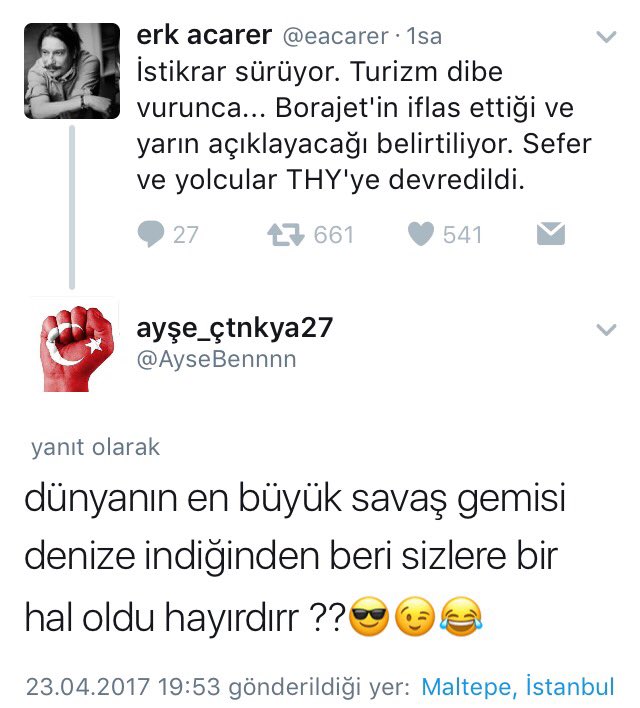 Şu cevaptaki göz kırpmalı gülücük ülkenin son on beş senesinin özeti vallahi. A Haber zehirlenmesine bağlı kronik cahil özgüveni