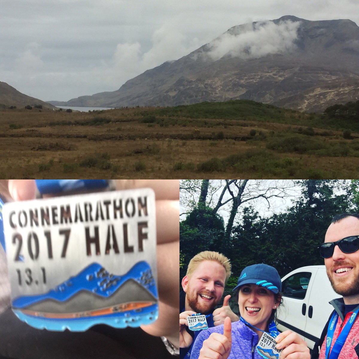 Legs are on fire and fighting tiredness, but the @connemarathon was a brilliant race. Will be back next year.