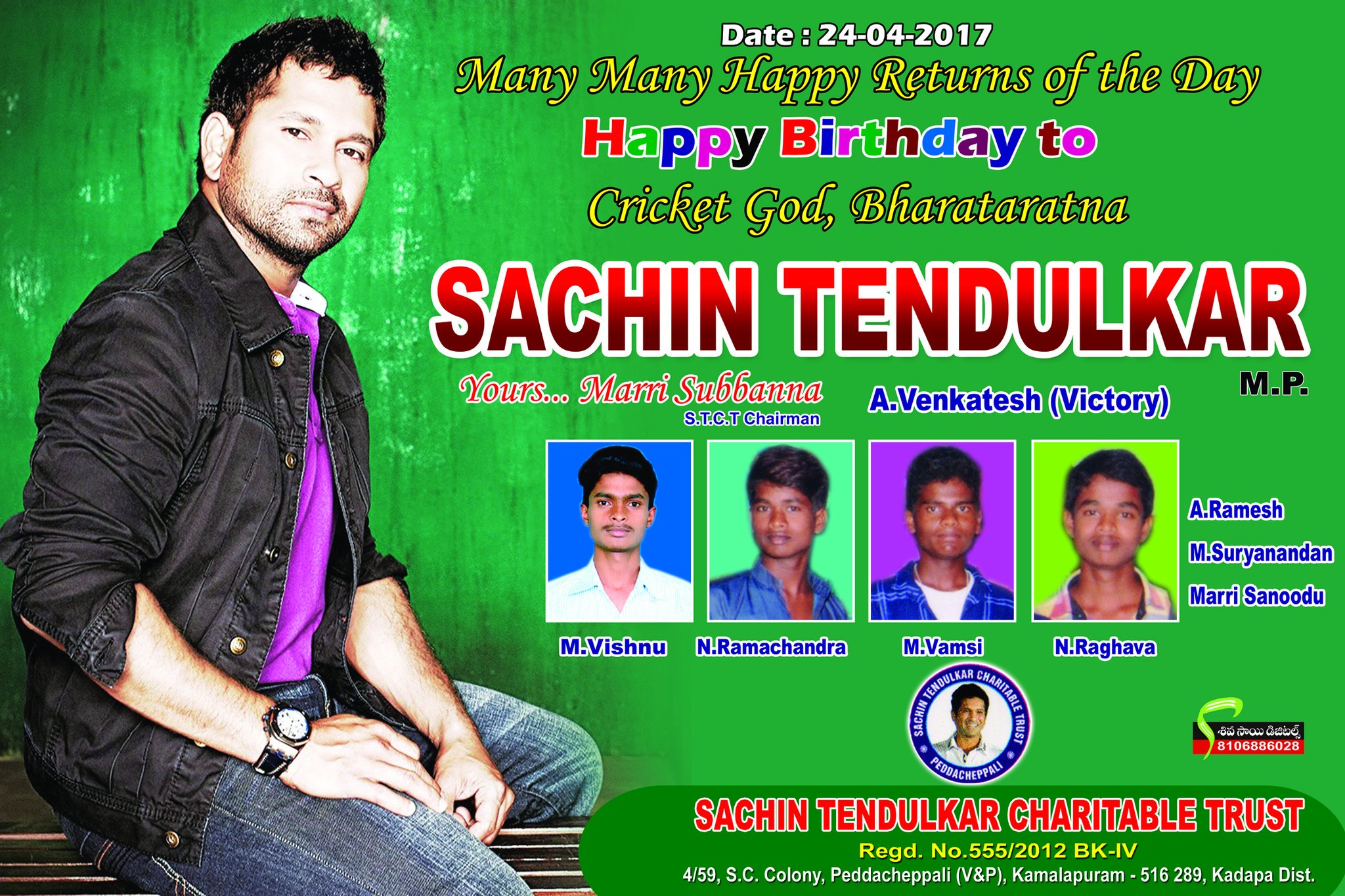 Happy Birthday to you cricket god bharataratna Sachin Tendulkar sir 