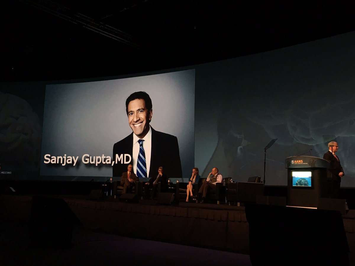 keepark's tweet photo. Awesome to see fellow #neurosurgeon @drsanjaygupta #CNN moderating historic opening session at #AANS2017 about #globalneurosurgery https://t.co/59eGGI1dFv