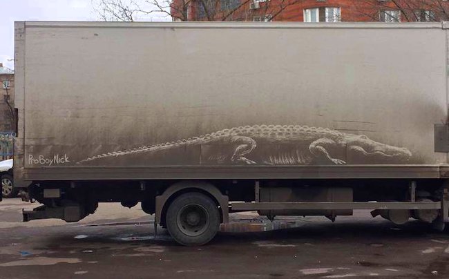 News Clicker 車に絵を描いていいですか 酷く汚れた車限定で汚れを使用して描かれたアートが面 T Co 0vr0klnrxp 車 トラック 酷い汚れ 砂埃 生かす アート 絵 素敵 カッコイイ 儚い 面白い
