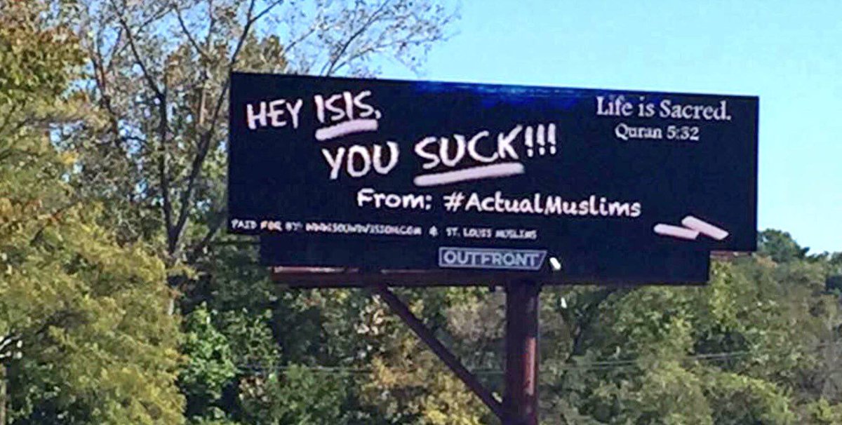 CloydRivers's tweet image. The greatest billboard ever. Merica.