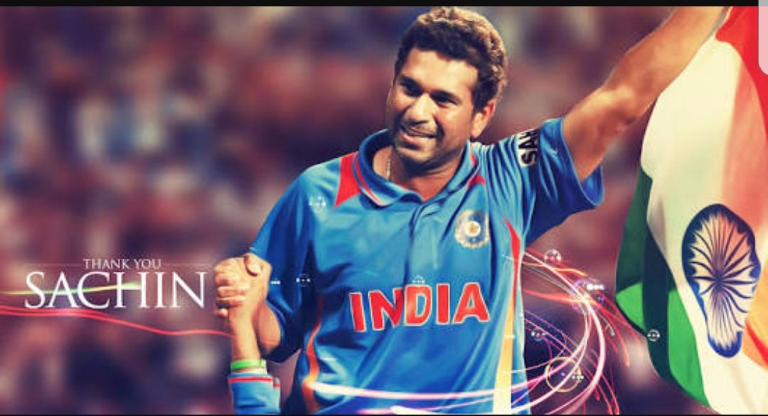 Happy birthday master blaster 
sachin tendulkar  (sir)  God of cricket  