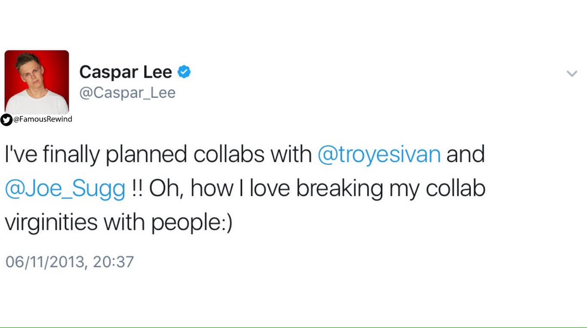 FamousRewind's tweet image. Throwback to the beginning..
@Caspar_Lee &amp;amp; @Joe_Sugg - What a journey so far! 📸🎬