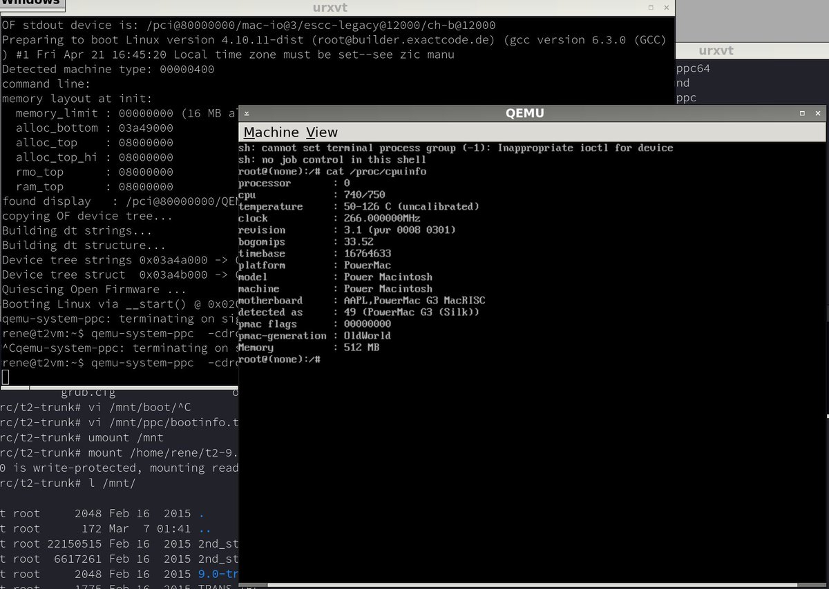 ReneRebeTM's tweet image. #hacking on #grub2 for #t2sde #powerpc #kvm #qemu