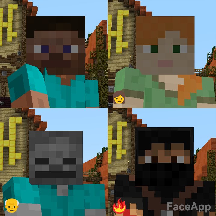 HypixelNetwork's tweet image. This new FaceApp thing is pretty amazing...