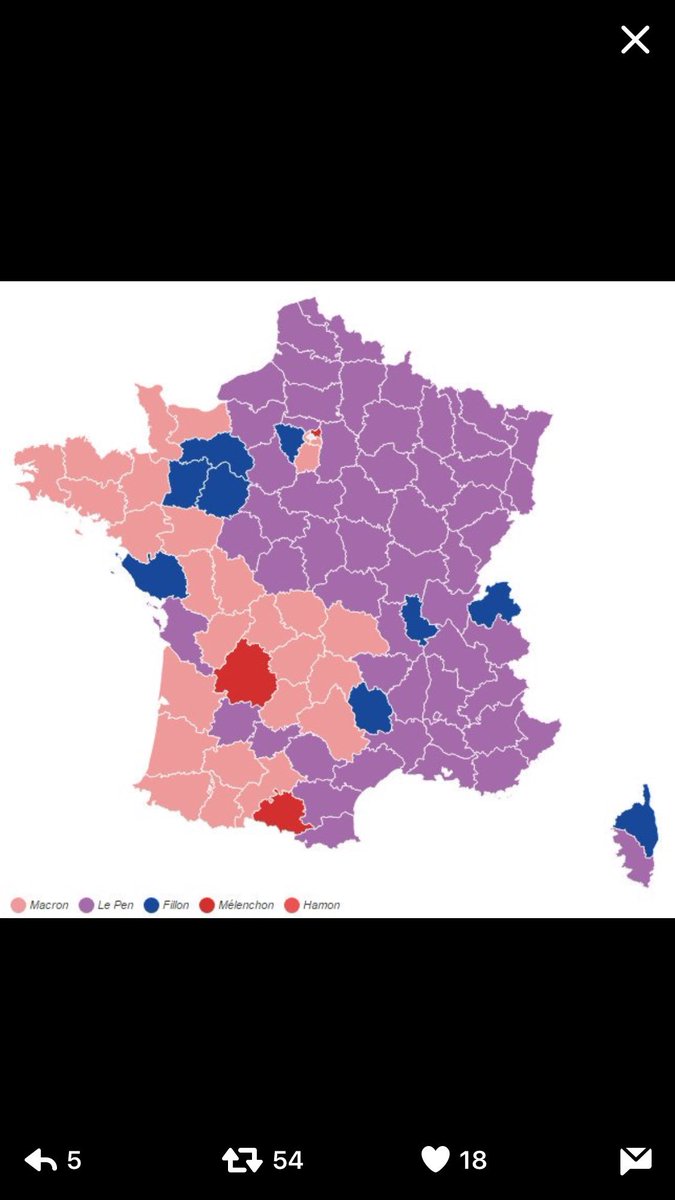 French election: Emmanuel Macron and Marine Le Pen estimated to be through to second round  C-IMJzjXcAE3emB