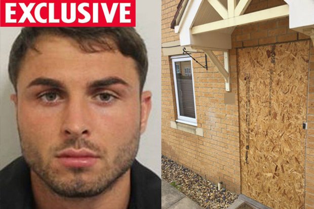 Collins, 24, was arrested Saturday at an address in Rushden, Northamptonshire