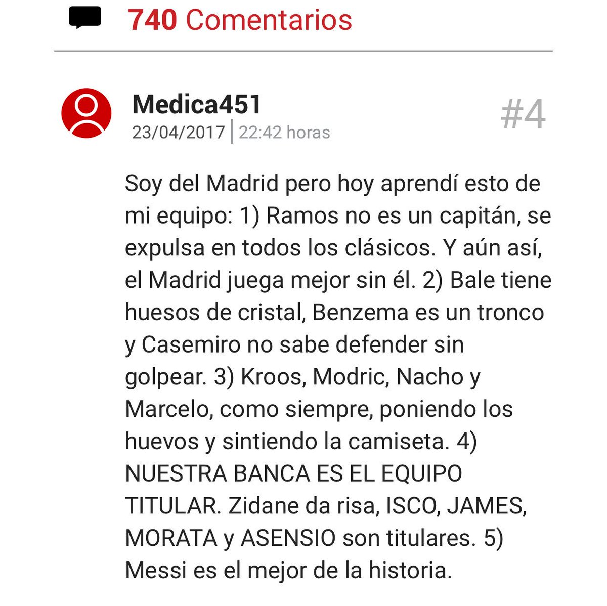 Palabra de madridista