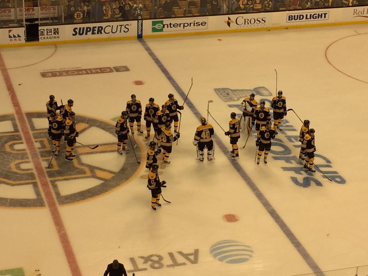 Proud of these guys. Had to play short a whole series. We'll be back #Bruins