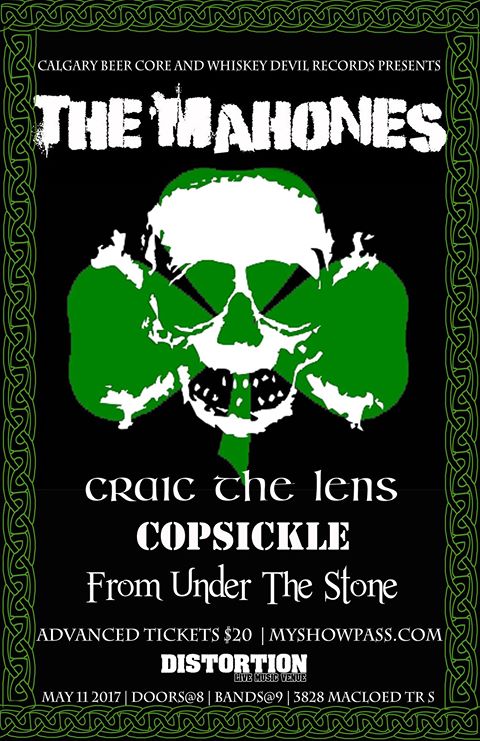 calgarybeercore's tweet photo. May 11 #CalgaryBeerCore Presents: @THEMAHONES w/ @CraicTheLens, Copsickle, From Under The Stone @distortionyyc! https://t.co/Pgngw3O0vT #yyc https://t.co/XY6gba4iZQ