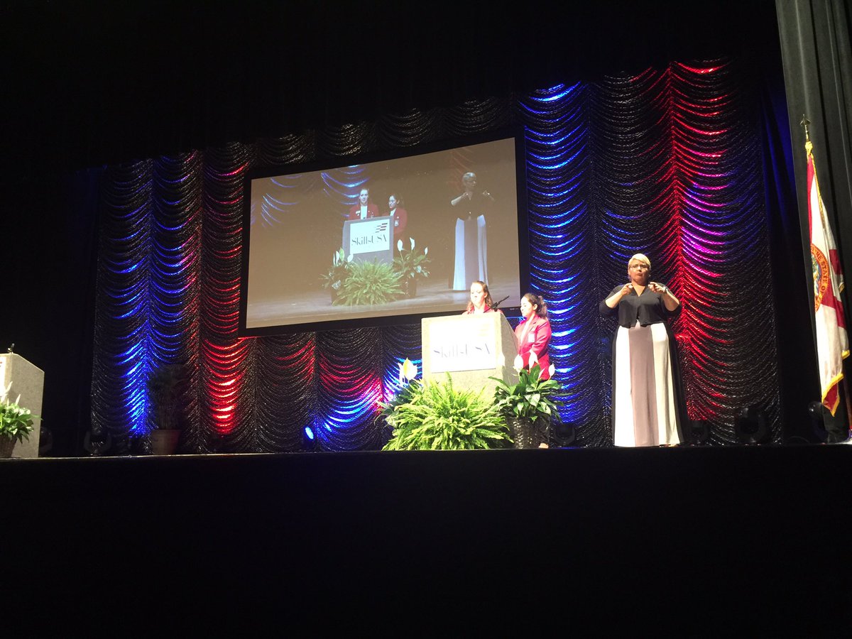 Opening ceremonies for SkillsUSA Florida.  Go by the NCCER booth and say hello. <a href="/skillsusafl/">SkillsUSA Florida</a> <a href="/BuildYourFuture/">Build Your Future</a> <a href="/NCCER/">NCCER</a>