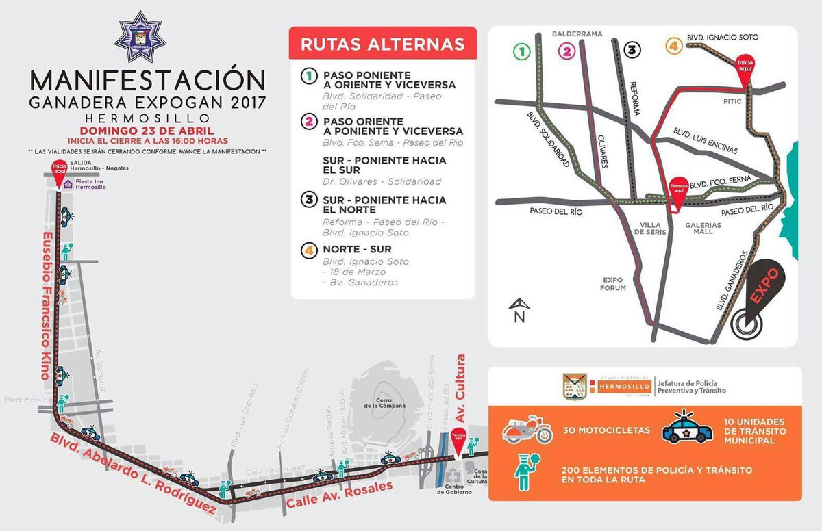 Sebastmd's tweet photo. 200 elementos y 40 vehículos resguardan seguridad en manifestación Expo Gan esta tarde. Use rutas alternas https://t.co/vjGNkCb14b