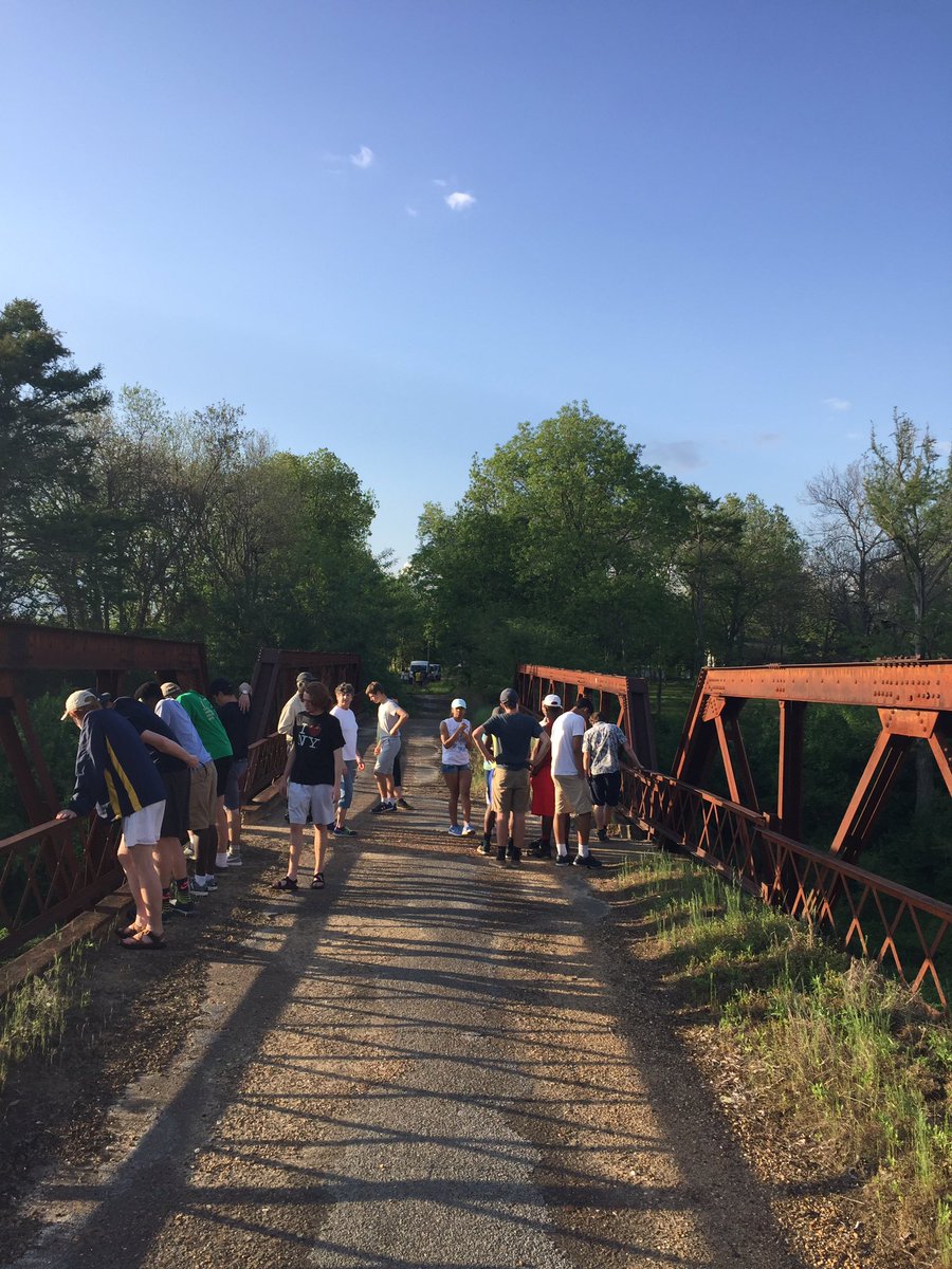 CMLese's tweet photo. MUHS &amp; DSHA students looking at bridge the body of Emmett Till was thrown into the Tallahatchie R In 1955. Glendora, MS. #historyimmersion https://t.co/ym6z7jRUor