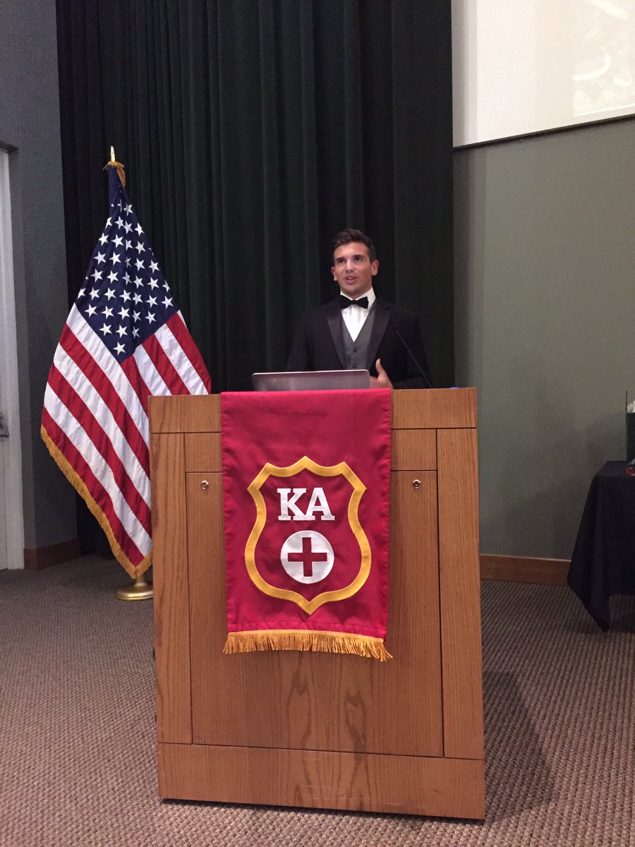 DSKay31's tweet image. Number I Blake Beall delivered a powerful message and challenge to his @KA_Baylor brothers. Romans 8:31 #Reverence