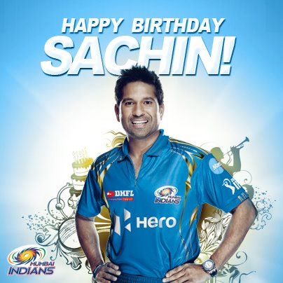 Happy Birthday to Sachin Tendulkar cricket Hero 