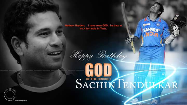 Happy  birthday  to  you  Sachin  Tendulkar     