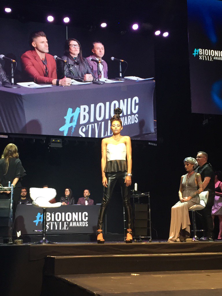 ModernSalon's tweet photo. It's truth time at the #BioIonicStyleAwards as the 4 finalists take the stage! #hairdressermagic https://t.co/NbrXc7bQKM