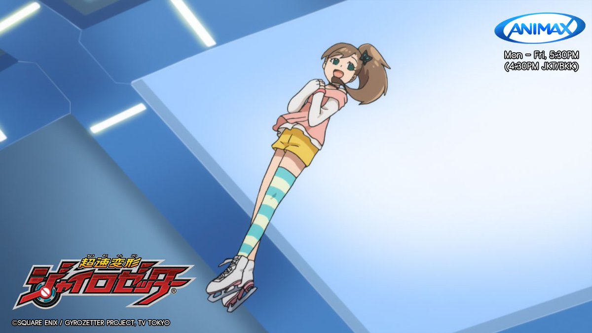 Animax Asia Tv Rinne From Gyrozetter Aspires To Become An Olympic Skater And Shows Her Determination By Practicing Often Animaxfunfactfriday T Co Wcshorue55