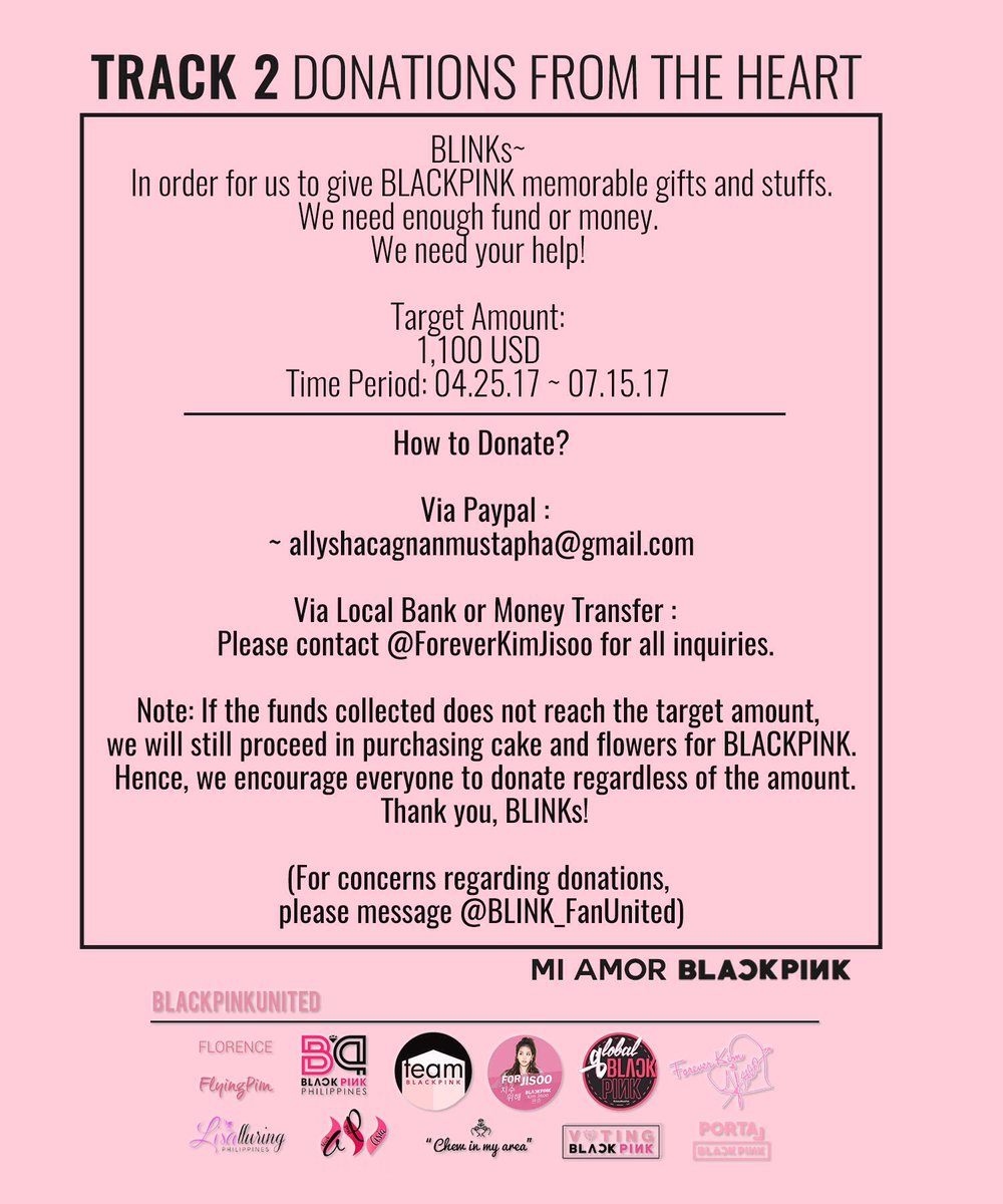 ForeverKimJisoo's tweet photo. [TRACK 2- DONATIONS FROM THE HEART]

#JENNIE #JISOO #LISA #ROSÉ #BLACKPINK #BLINK #제니 #지수 #리사 #로제 #블랙핑크 #블링크 https://t.co/MlCwQoPIao
