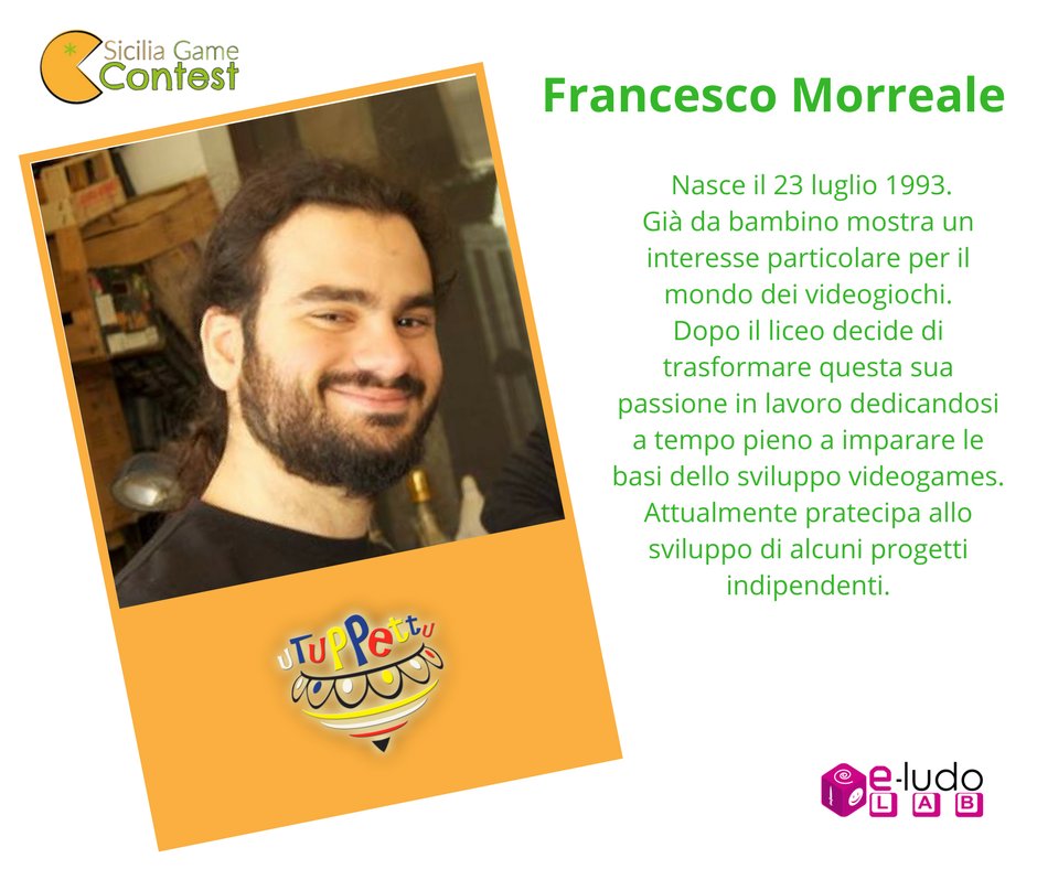 FicoWork's tweet image. Volete conoscere meglio anche il secondo membro del team vincitore del #SiciliaGameContest ?
