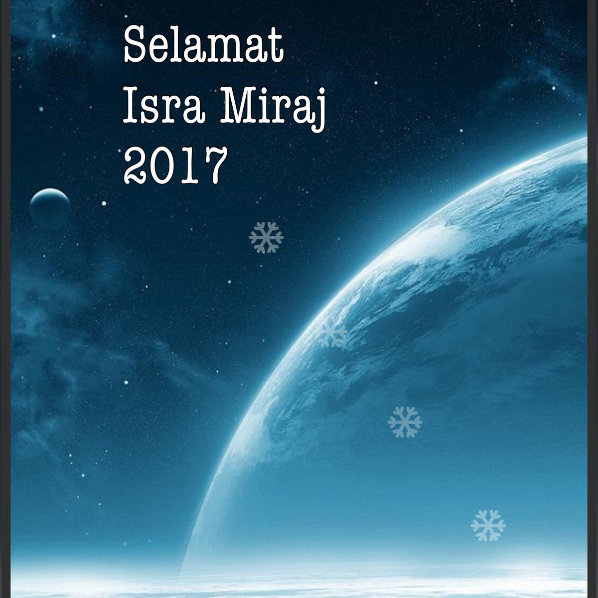 Selamat Isra Miraj 2017. Peristiwa malam dmn Rasulullah naik melewati 7 langit &amp; lahir perintah Allah kpd umat Islam agar Shalat 5 waktu.