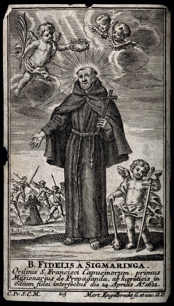 John McCafferty on Twitter: "24 Apr 1622: St. Fidelis of Sigmaringen #Capuchin martyr in #Switzerland. 1st to be killed in service of Propaganda Fide #otd… ...