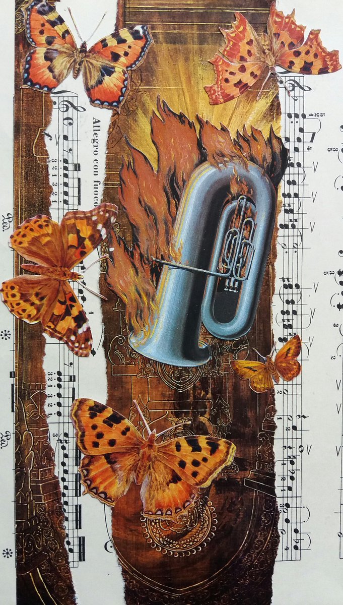 lynetteclennell's tweet photo. Allegro con fuoco #collage https://t.co/4dZydUjeX8