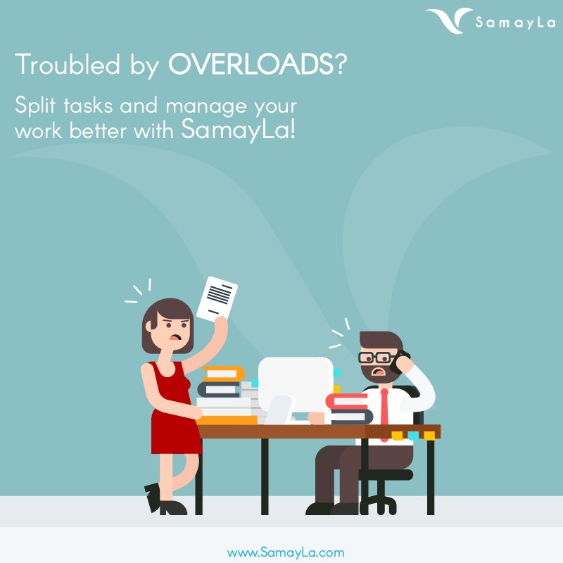 Troubled by overloads? Split tasks and manage your work better with #SamayLa!
#taskmanagementtools 
#taskmanagementapp