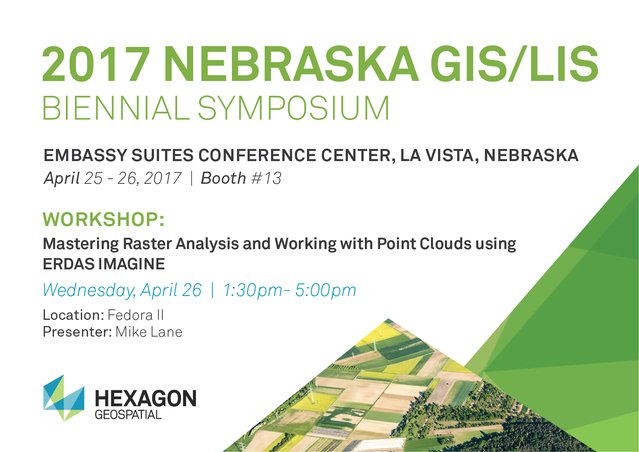BegoVerdejo's tweet image. Join @HexGeospatial at #NEGIS17! Be sure to catch @michaelannlane&apos;s presentation on #RasterAnalysis. hxgn.biz/2okJ1xz