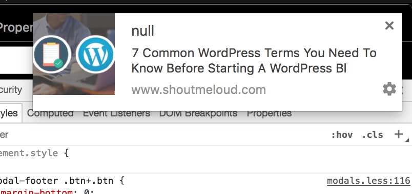Hmnshushrma's tweet image. @shoutmeloud are you people testing #NotificationsAPI on the production .