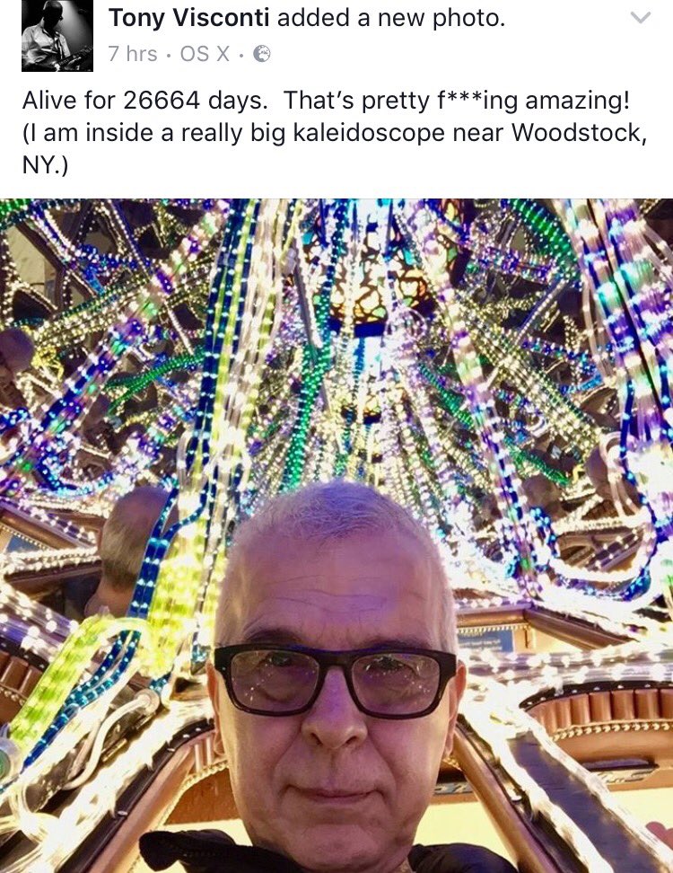 Happy birthday to the brilliant Tony Visconti! X 