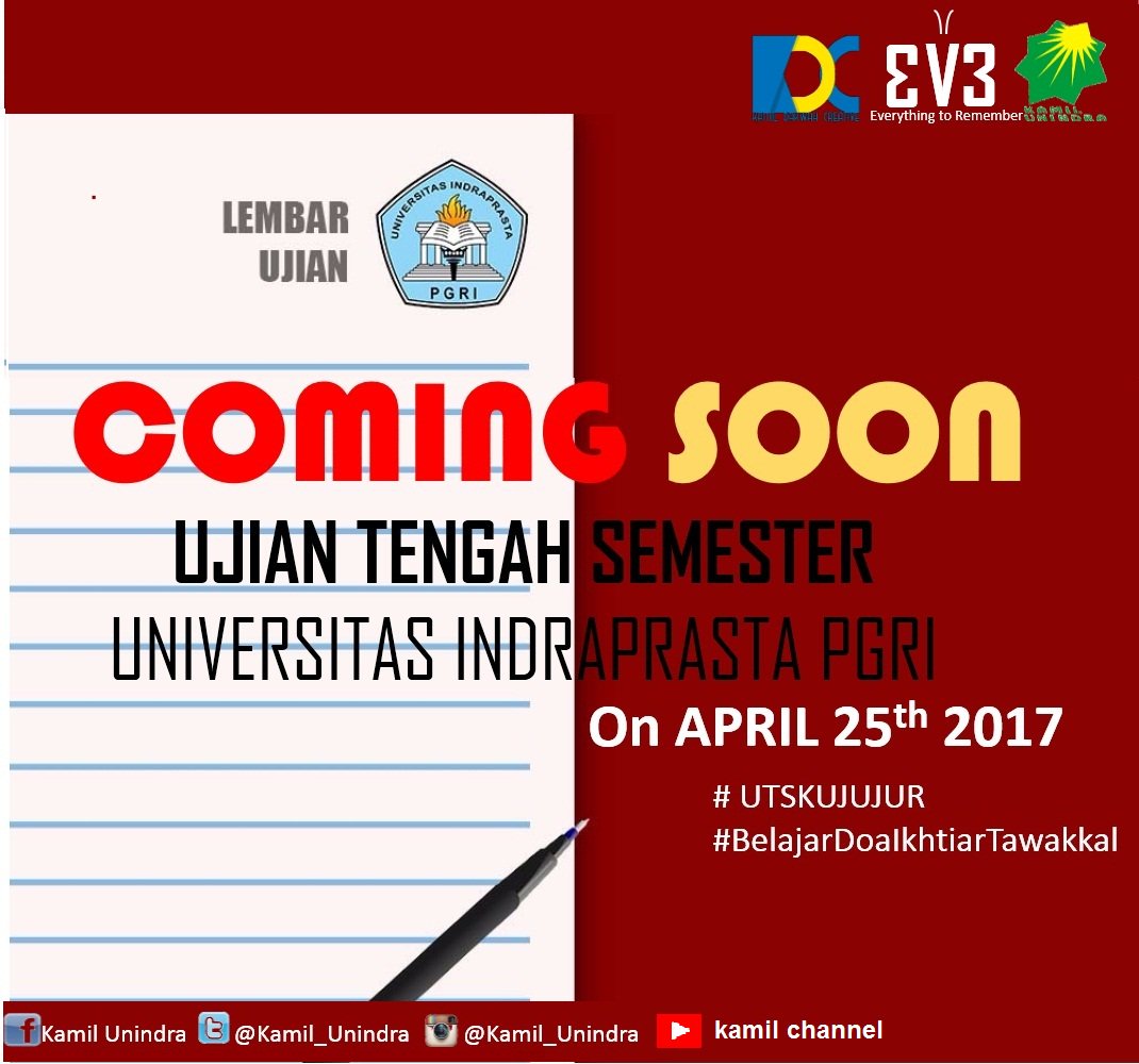 #YukBelajar
#UTSKuJujur
#BeraniJujurItuBaik